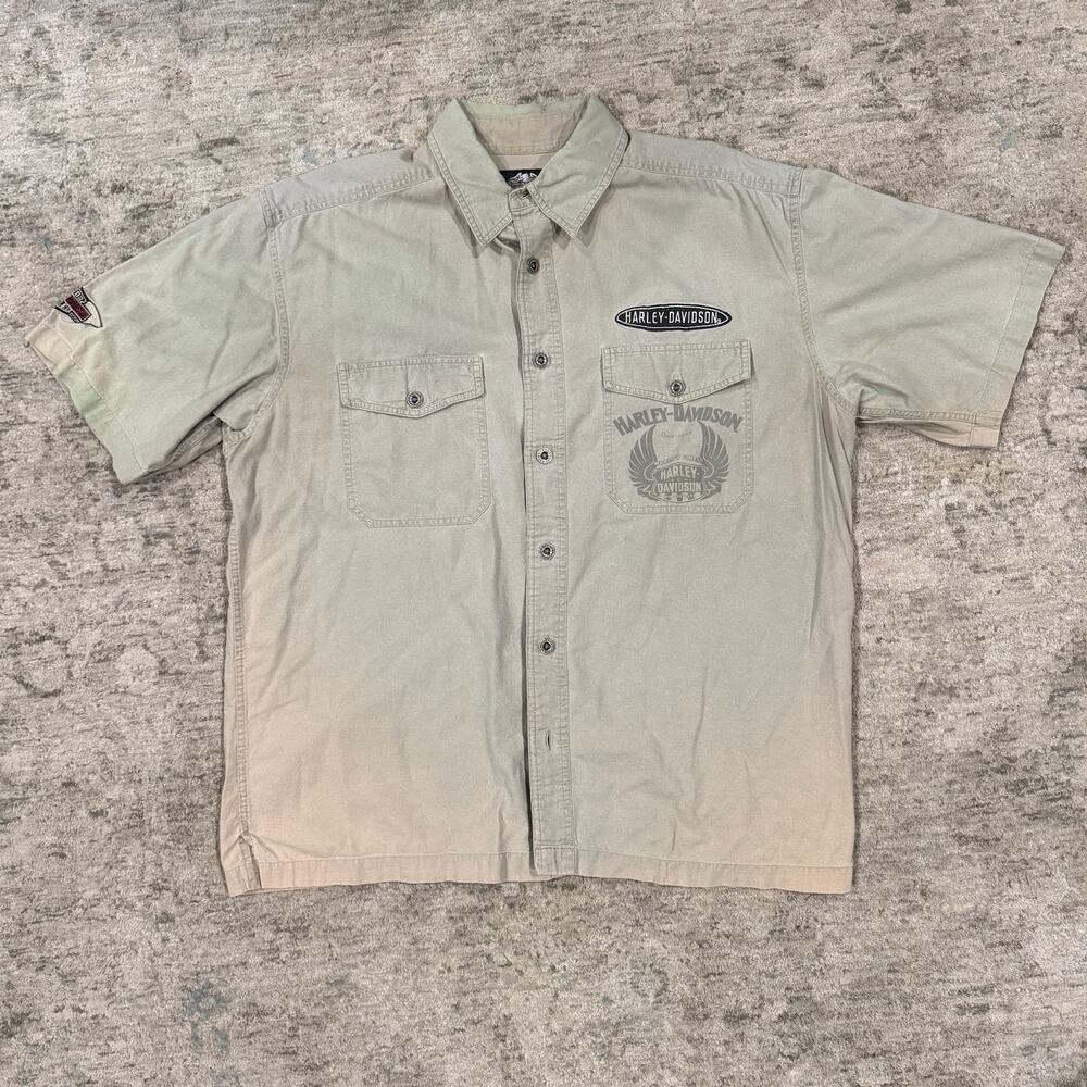 Harley Davidson Button Up Size L